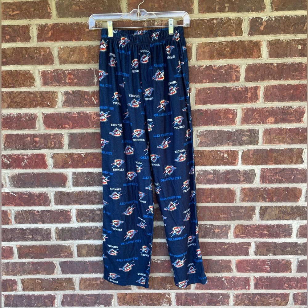 Boy’s NBA OKC Thunder Lightweight Fleece Lounge Pajama Pants Size XL